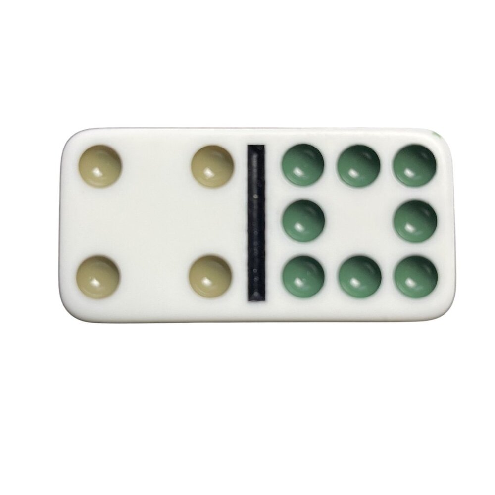 Double Twelve Dominoes Replacement Tile 4 8  Color Dot mq